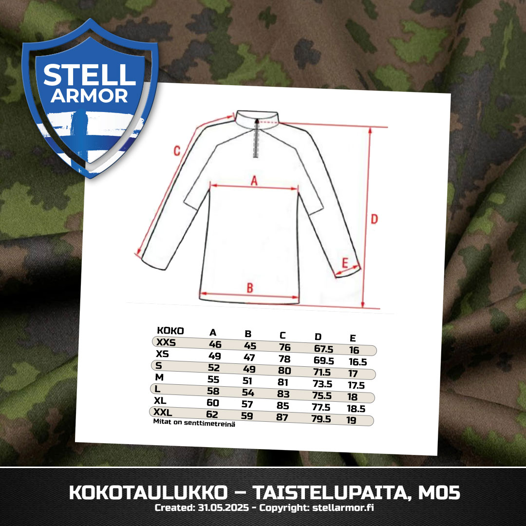 Taistelupaita, M05